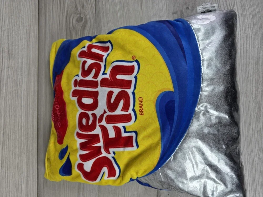 Swedish Fish Licensed Plush Pillow Novelty Candy Advertising 17
